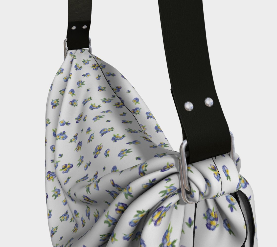 Playful Pansies Origami Tote