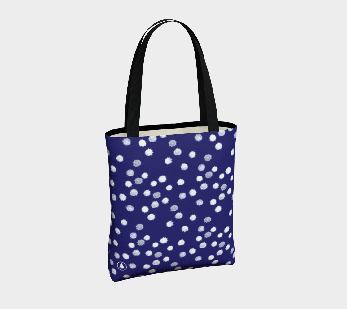 Lavender Dreams, Thistle Spot, Indigo, Tote