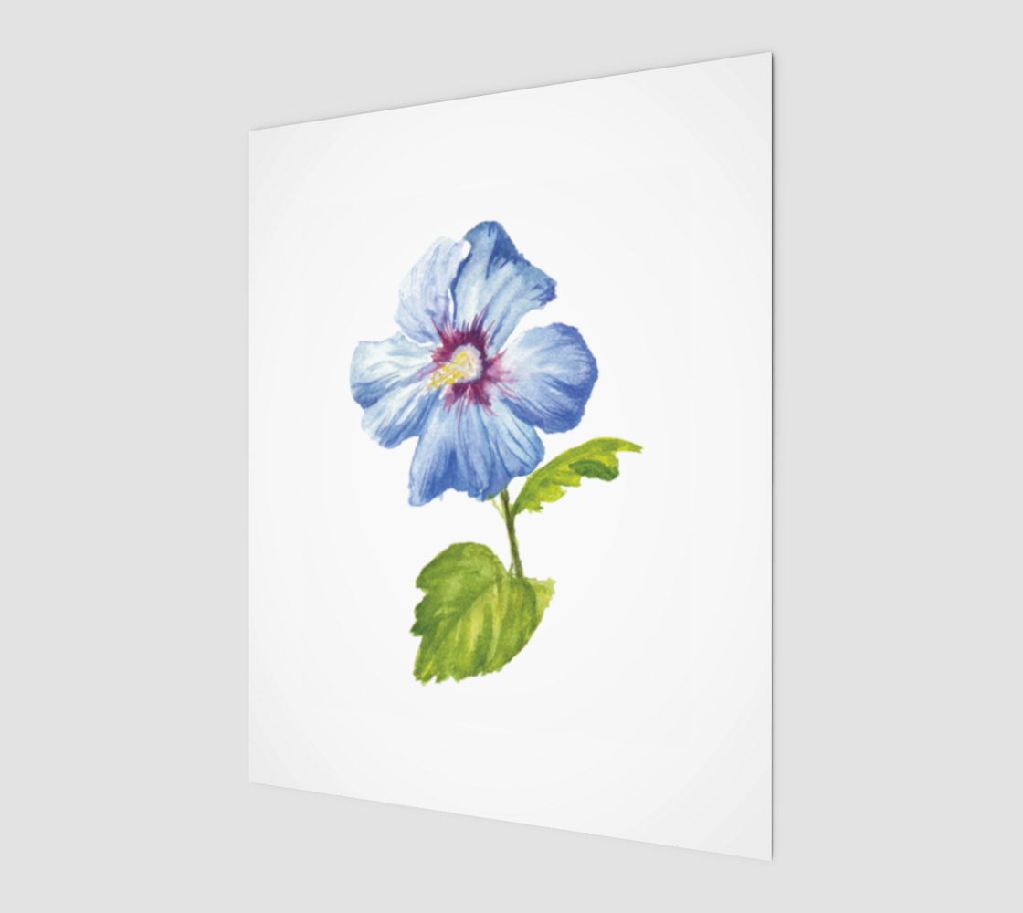 Hibiscus Art Print. 8 by 10