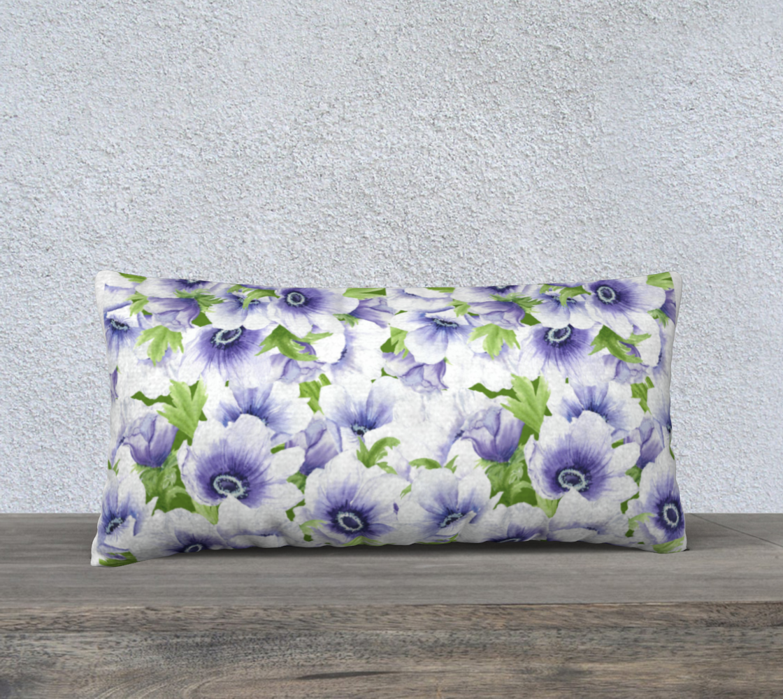 Lavender Dreams Anemone long Pillow Case
