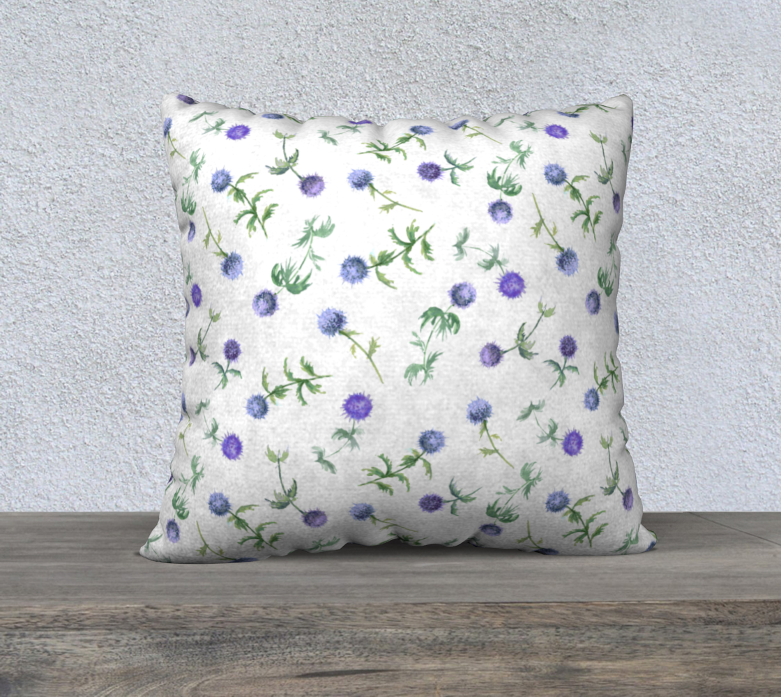 Lavender Dreams Blue Thistle Pillow Case