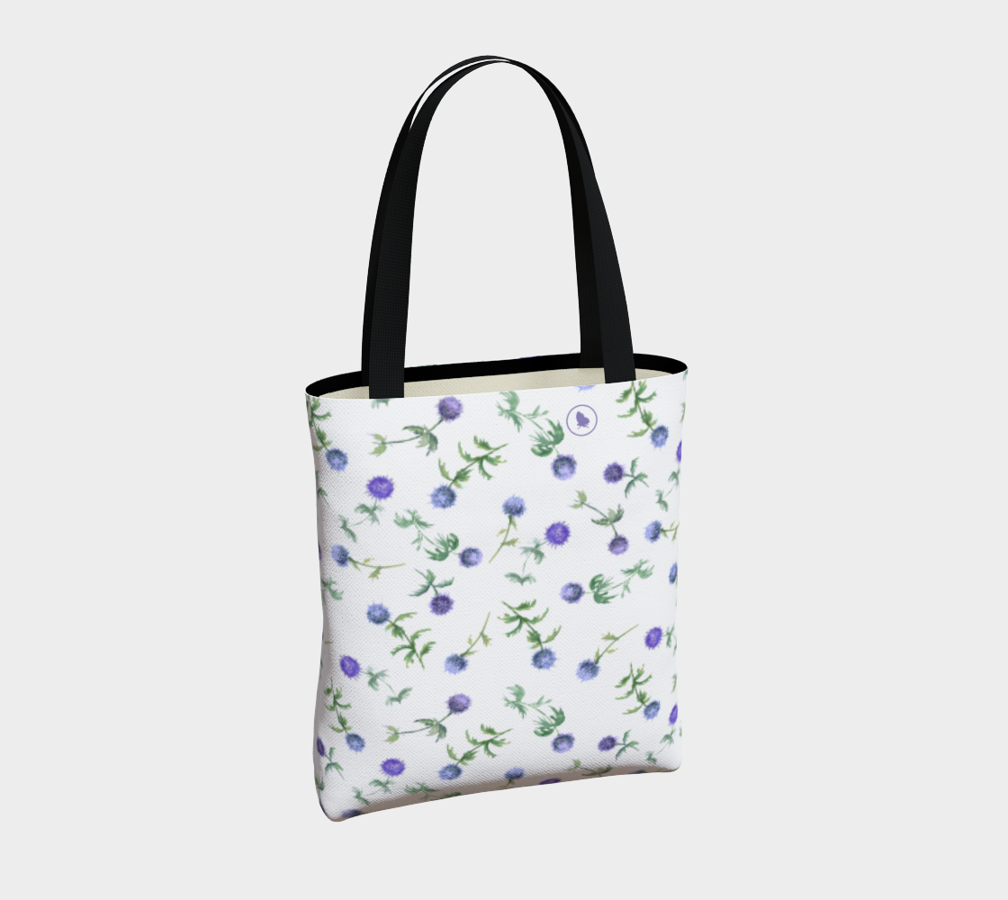 Lavender Dreams, Blue Thistle, Tote