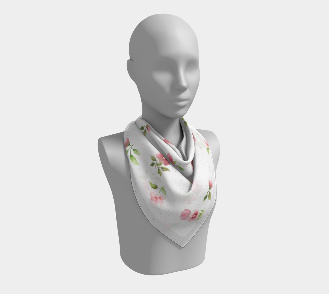 Happy Flower Spot Square Scarf