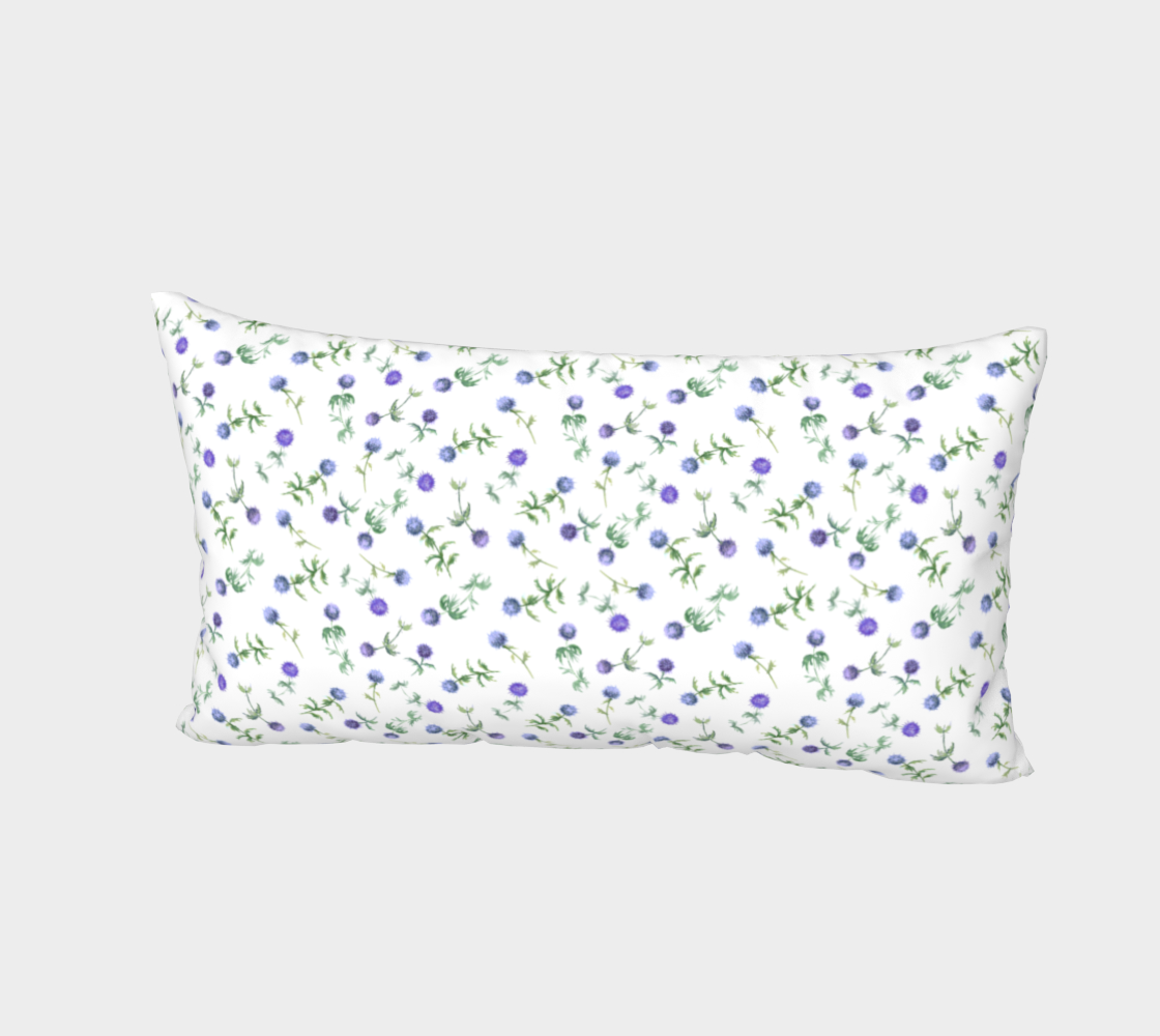 Lavender Dreams Blue Thistle Pillow Sham