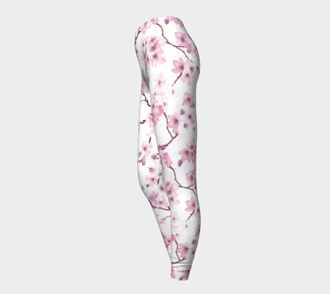 Floral Crane Leggings With Cherry Blossoms Zen Mashup -  Canada